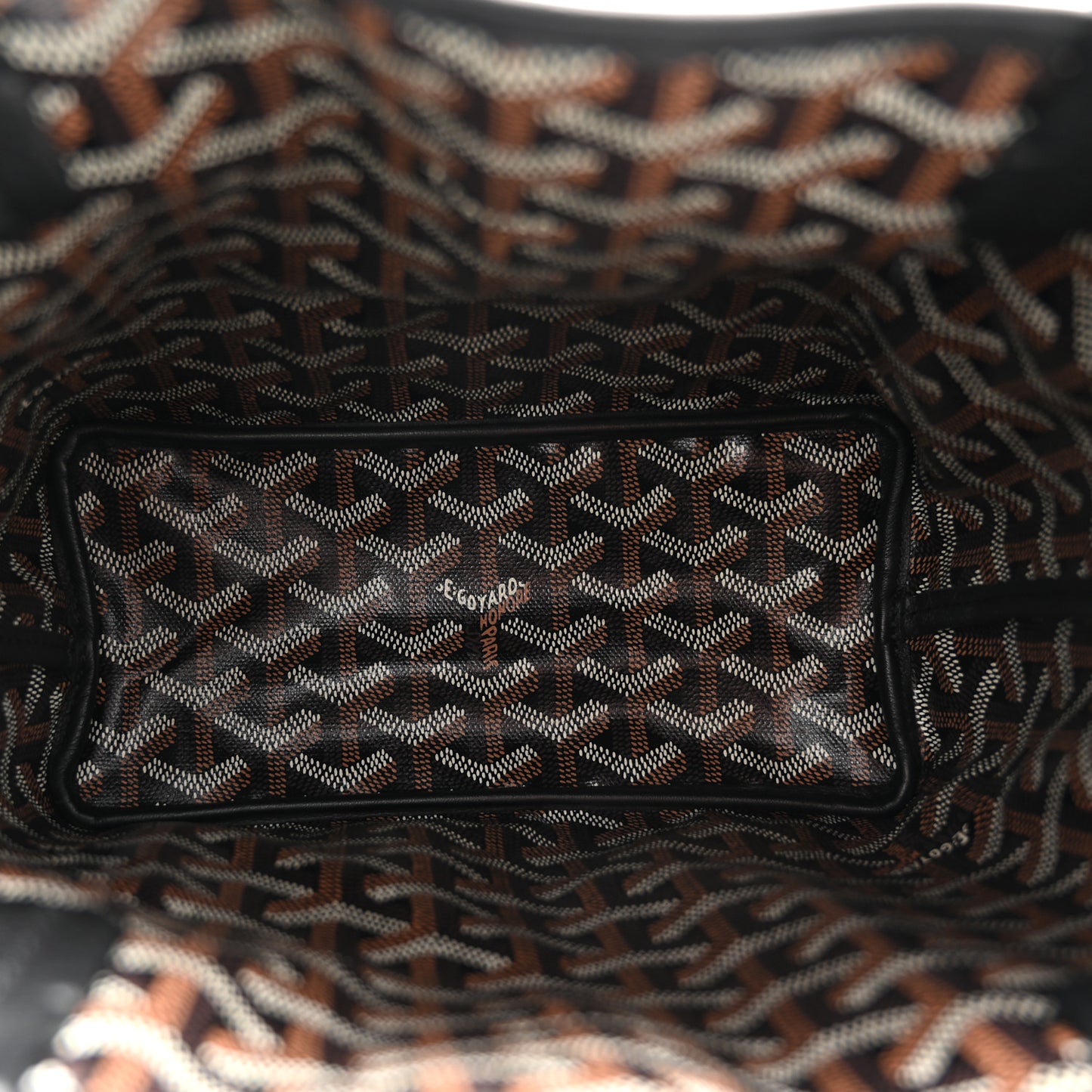 Goyardine Reversible Mini Anjou Black