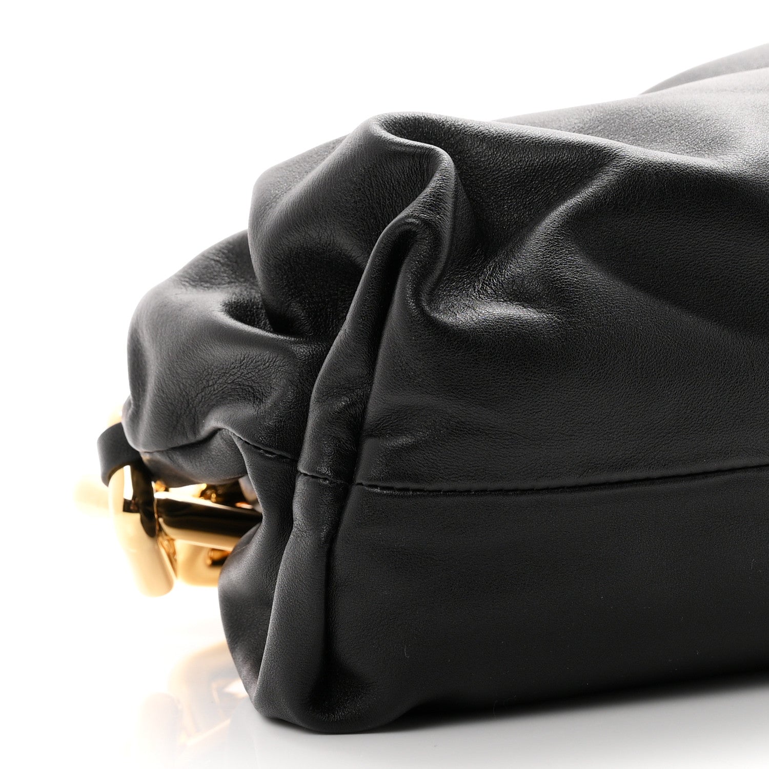 Bottega Veneta Calfskin The Pouch Chain Black 8 of 9