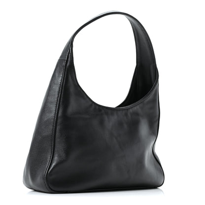 Prada Nappa Mini Triangle Hobo Black 3 of 9