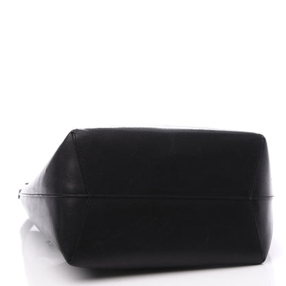Mansur Gavriel Vegetable Tanned Calfskin Bucket Bag Black Royal 3 of 9