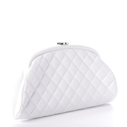 Chanel Caviar Quilted Timeless Clutch White 3 of 7