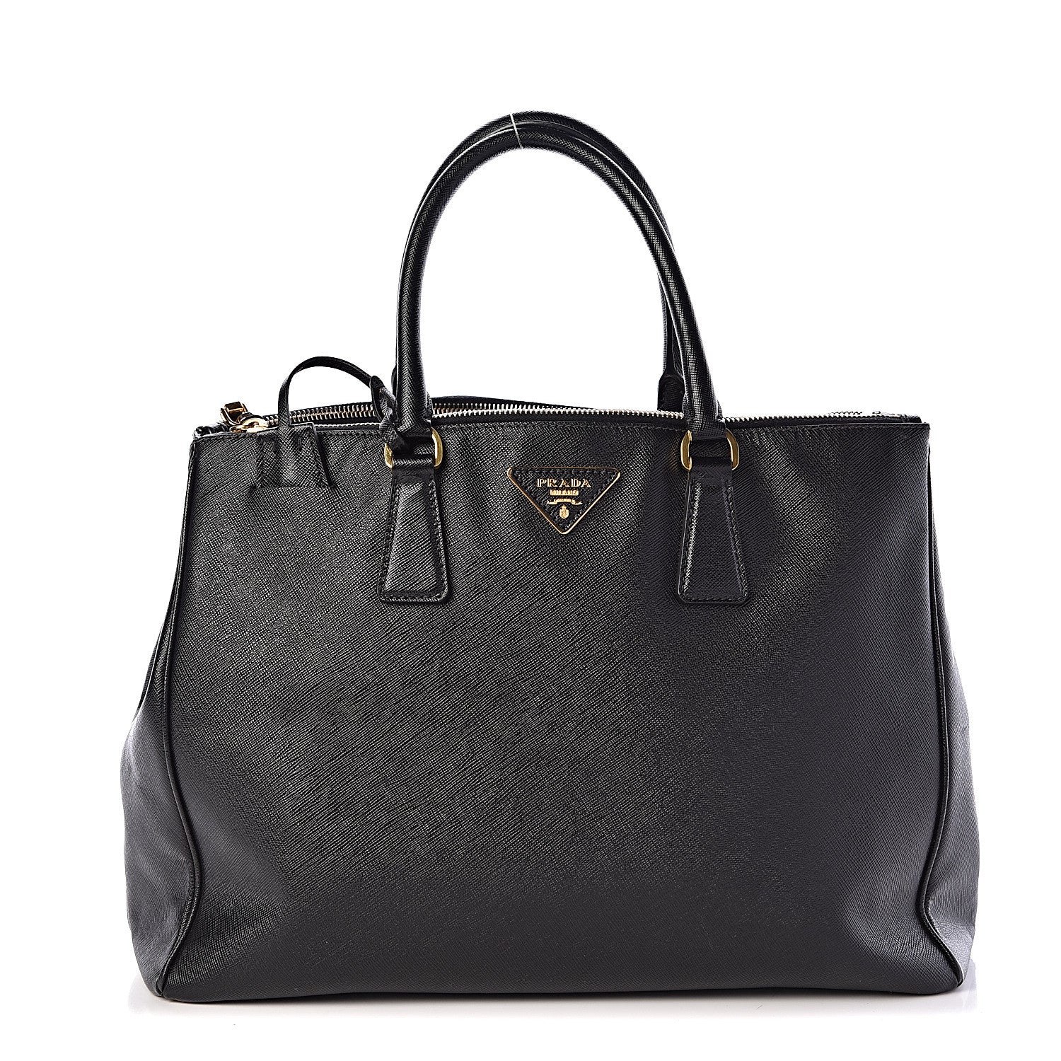 Prada Saffiano Large Galleria Double Zip Tote Black 1 of 10
