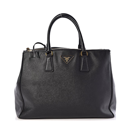 Prada Saffiano Large Galleria Double Zip Tote Black 1 of 10