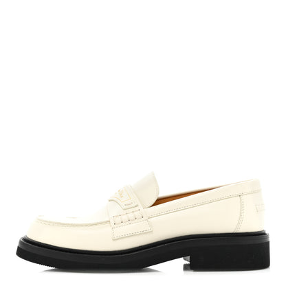 Christian Dior Brushed Calfskin Boy Loafers 35 White 1 of 13