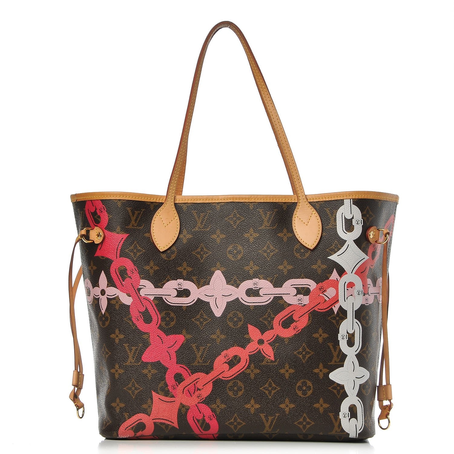 Louis Vuitton Monogram Bay Neverfull MM Rose Ballerine Poppy 1 of 9