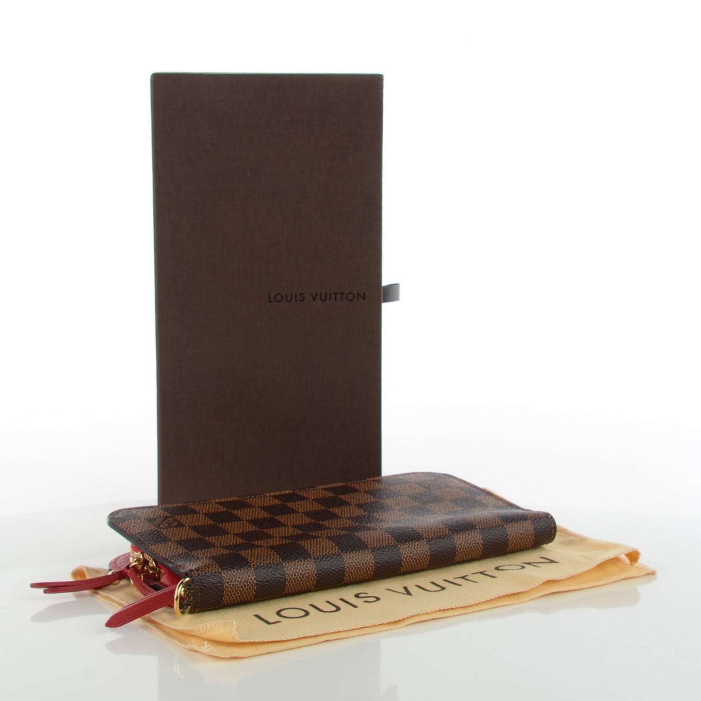 Damier Ebene Insolite Wallet Red