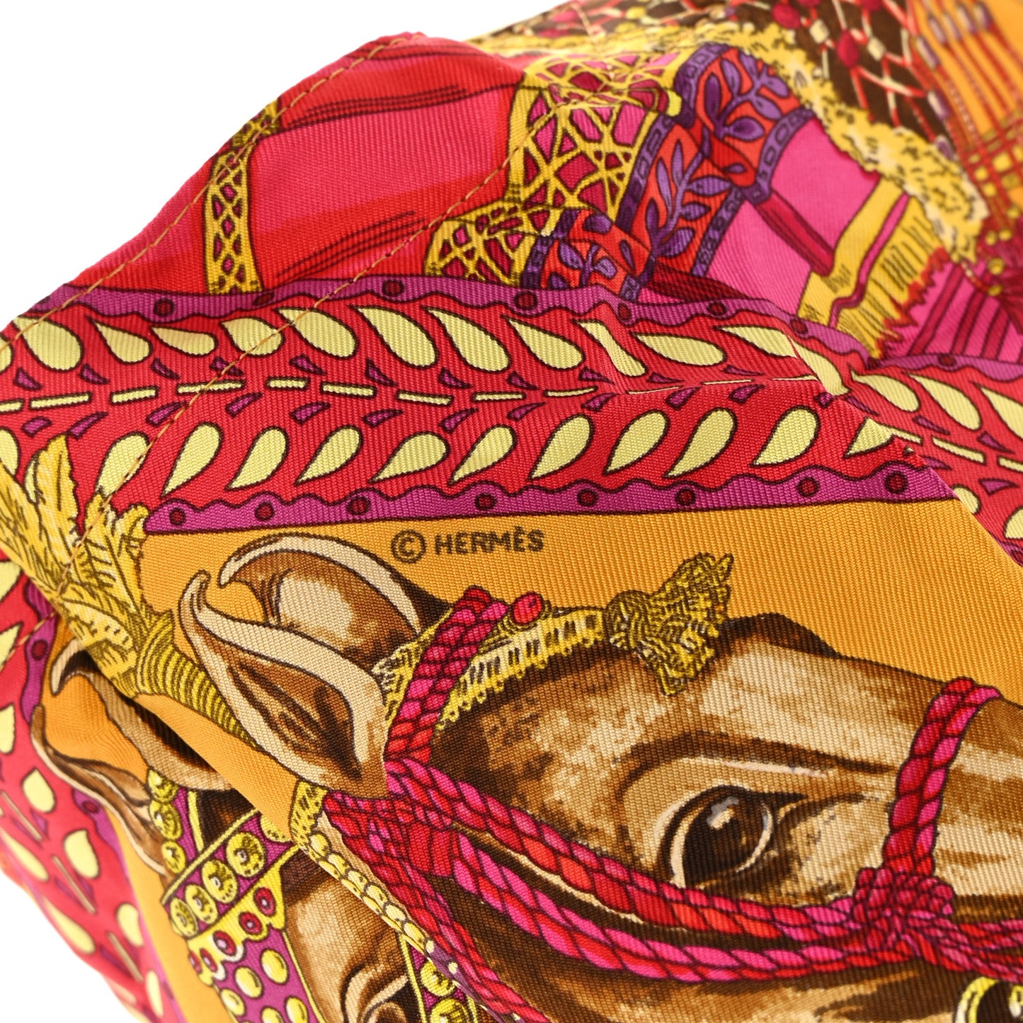 Buffle Gala Silky Pop La Danse du Cheval Marwari Shopper Tote Marron