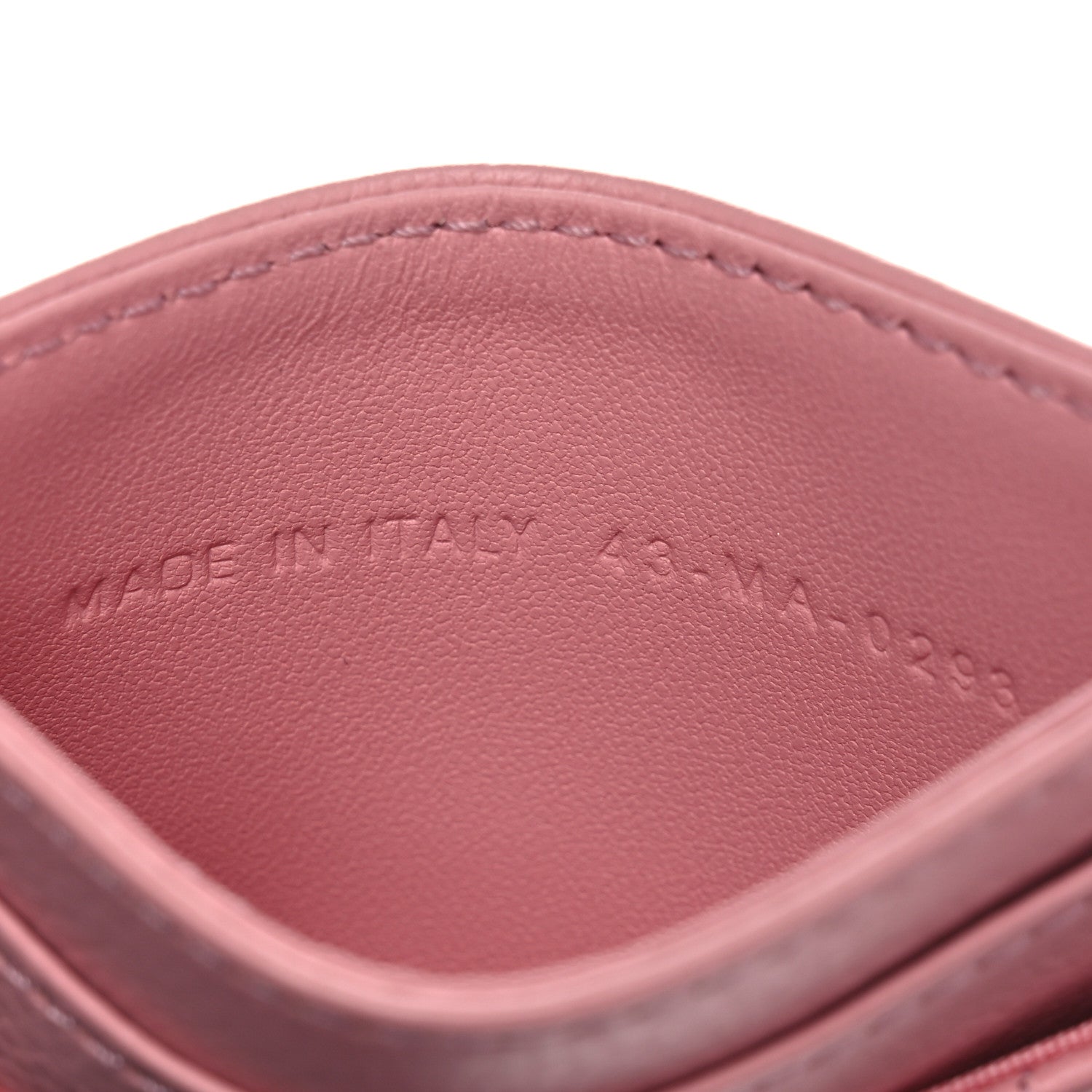 Christian Dior Supple Calfskin Cannage Caro Five-Slot Card Holder Pink 7 of 7