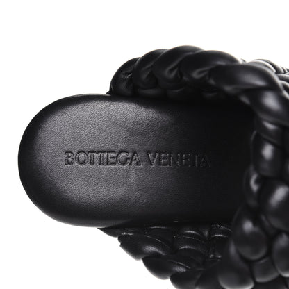 Bottega Veneta Nappa Twisted Padded Intrecciato Curve Slide Sandals 37 Black 7 of 8