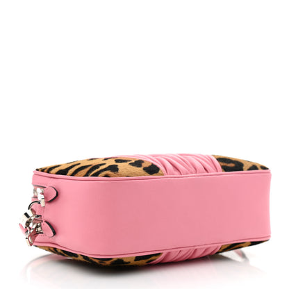 Miu Miu Nappa Matelasse Cavallino Patch Double Zip Shoulder Bag Miele Moro 4 of 10