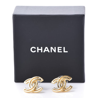 Chanel Metal Obazine CC Earrings Gold 5 of 5