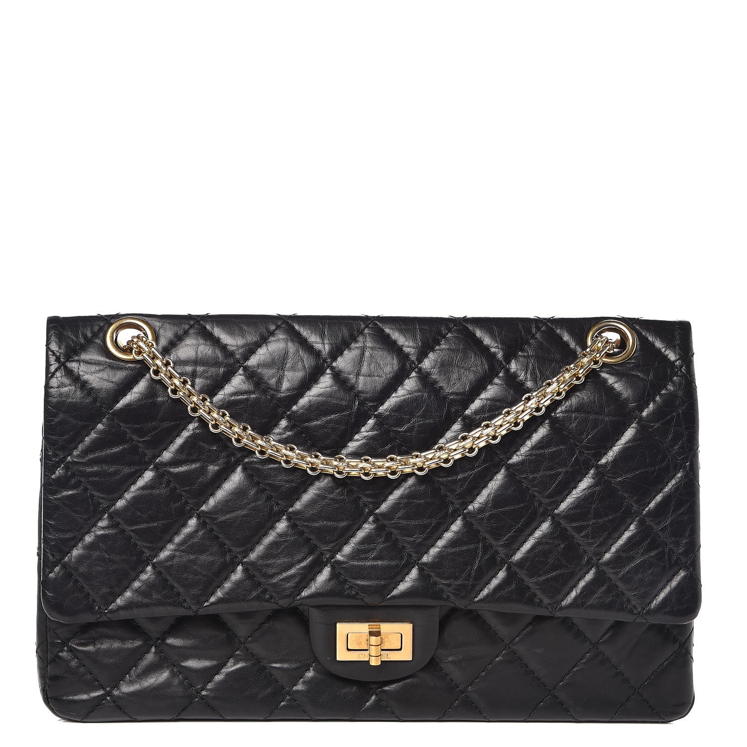 Chanel Aged Calfskin Quilted 2.55 Reissue 226 Flap Black 1 of 9