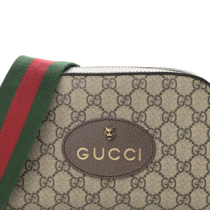 Gucci GG Supreme Monogram Web Neo Vintage Shoulder Bag Beige New Acero Crop 8 of 13
