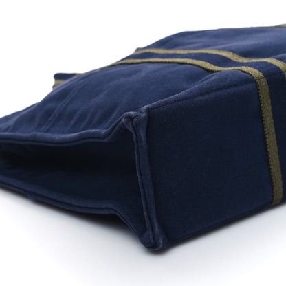 Hermes Canvas Herline GM Tote Navy 9 of 12