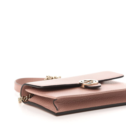 Gucci Dollar Calfskin Interlocking G Chain Wallet Soft Pink 8 of 10