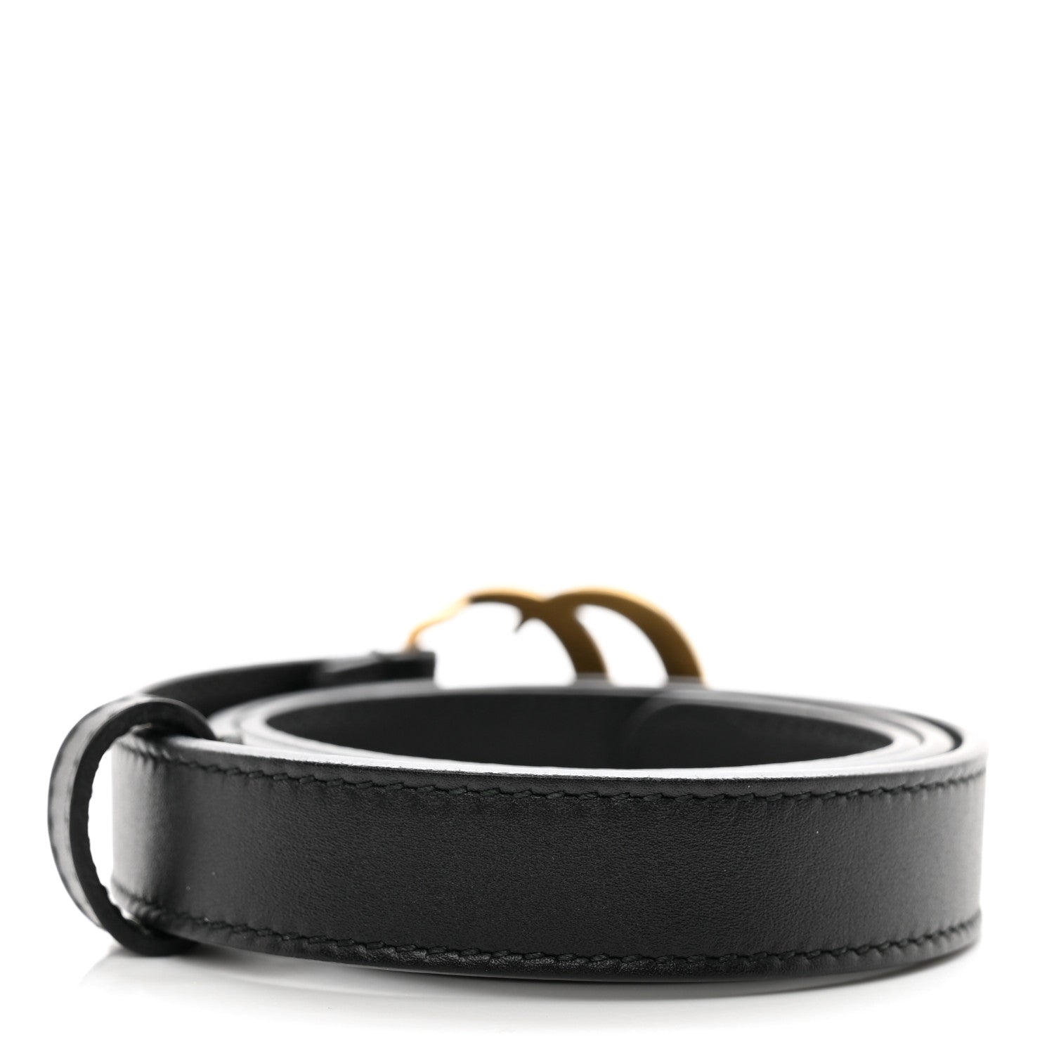 Gucci Calfskin Double G 20mm Belt 65 26 Black 2 of 4