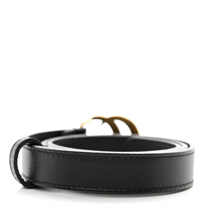 Gucci Calfskin Double G 20mm Belt 65 26 Black 2 of 4