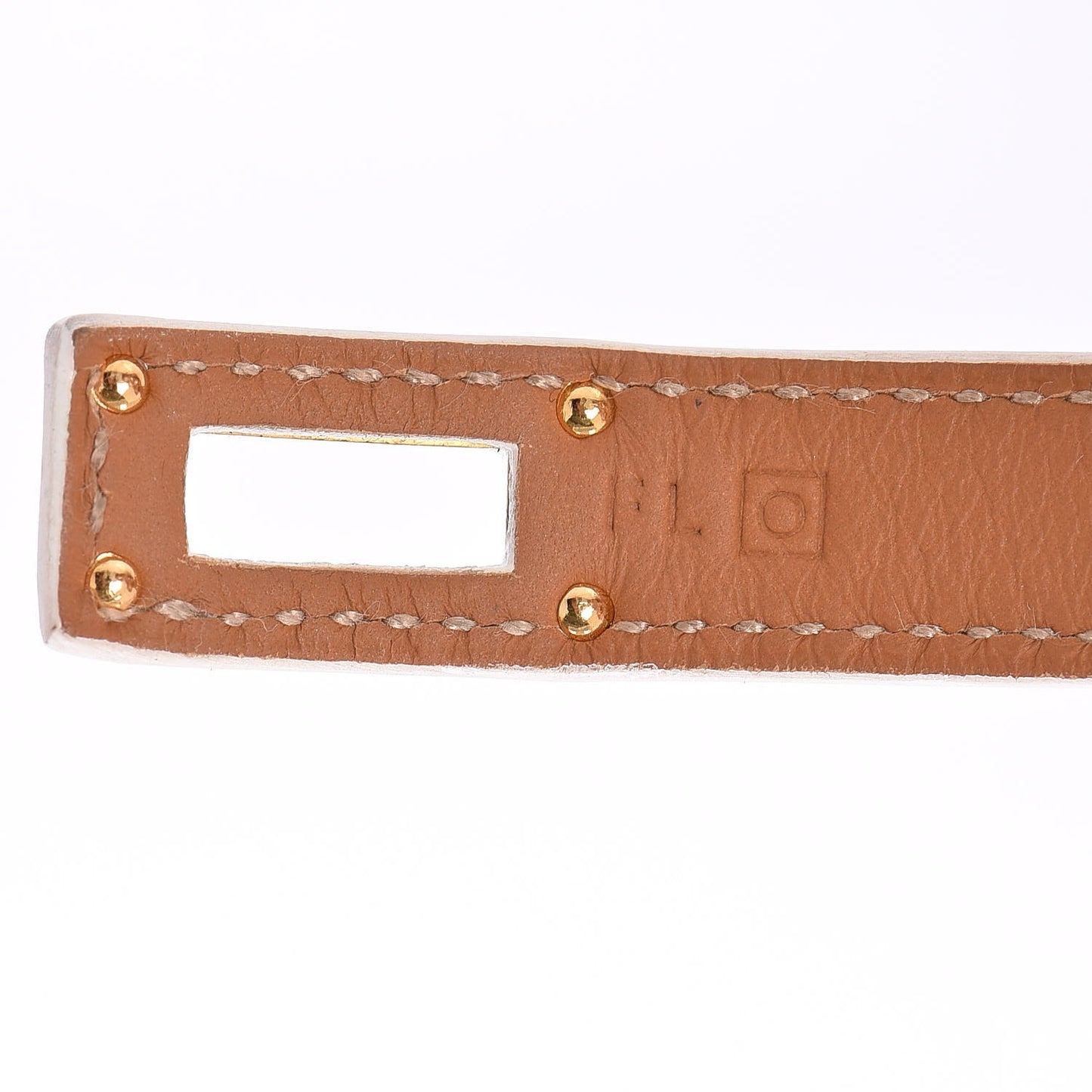 Epsom Kelly Double Tour Bracelet S White