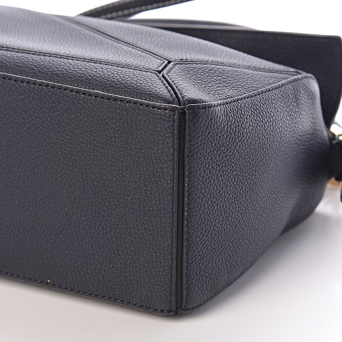 Calfskin Small Puzzle Bag Midnight Blue Black