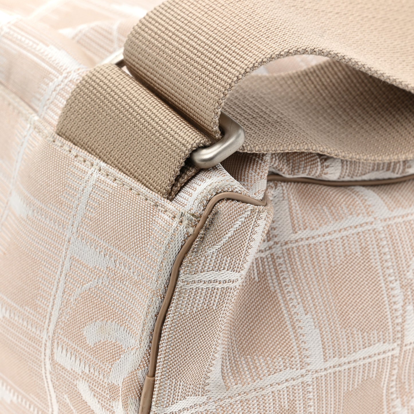 Nylon Travel Backpack Beige