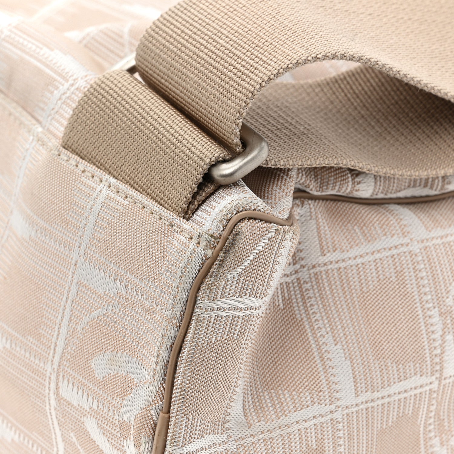 Chanel Nylon Travel Backpack Beige 14 of 14
