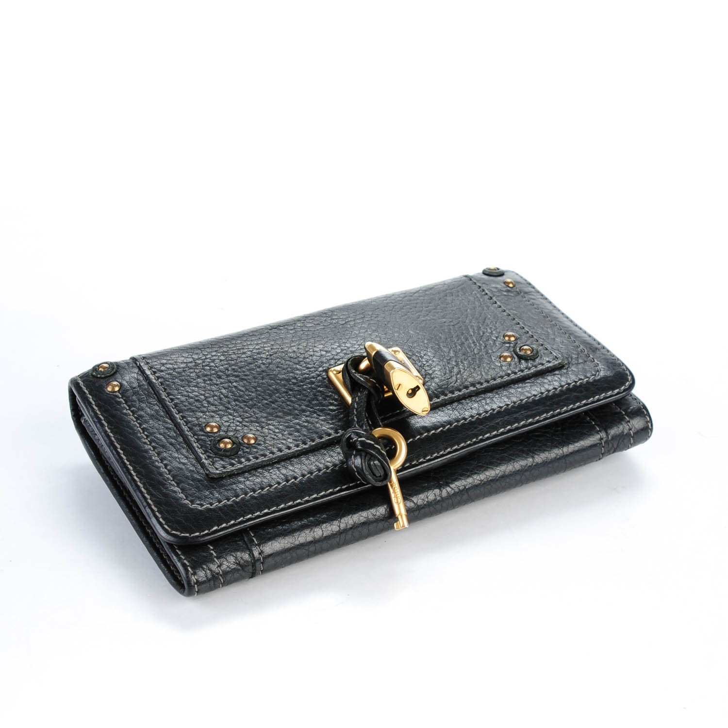 Chloe Calfskin Paddington Wallet Black 4 of 8