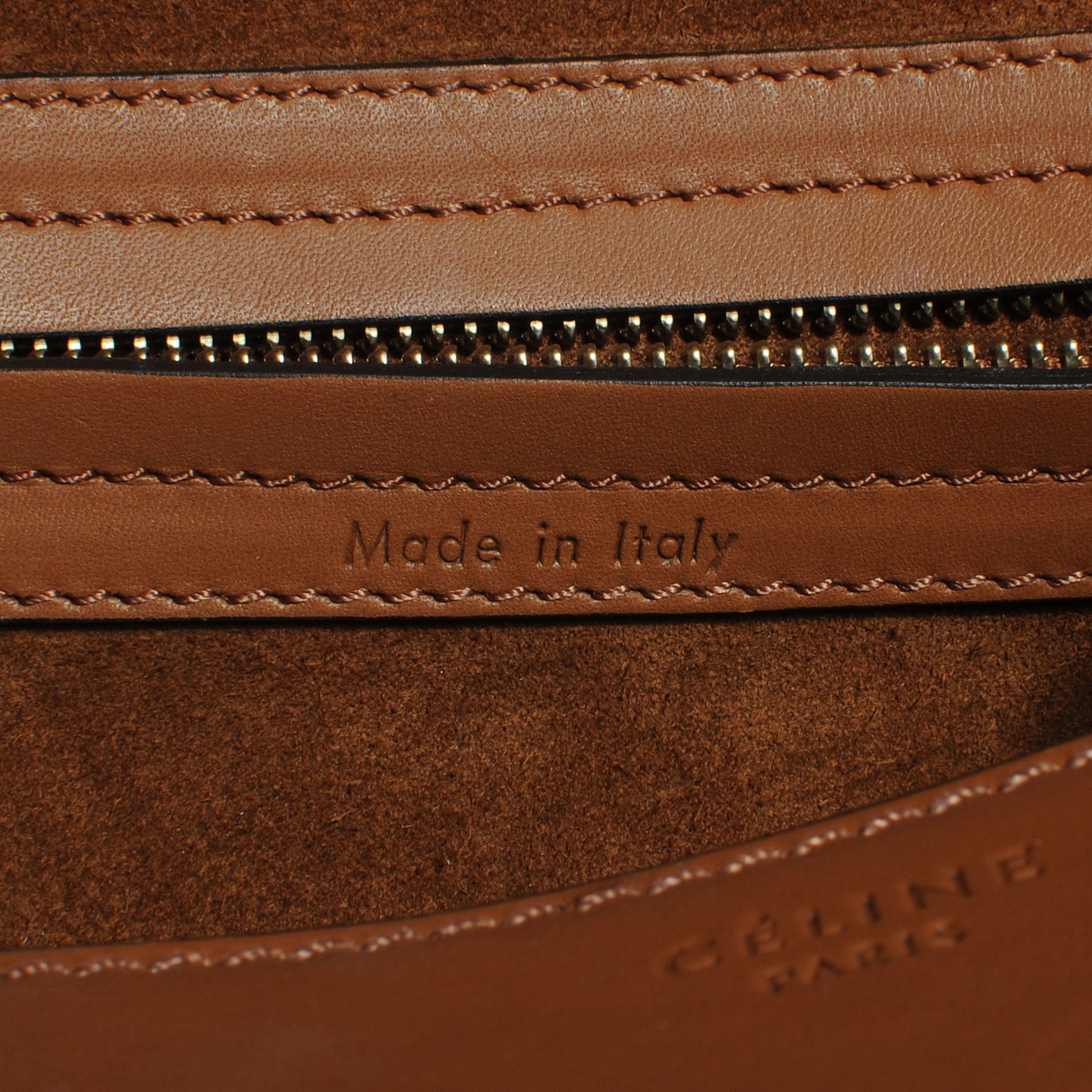 Celine Natural Calfskin Medium Phantom Luggage Tan 6 of 8