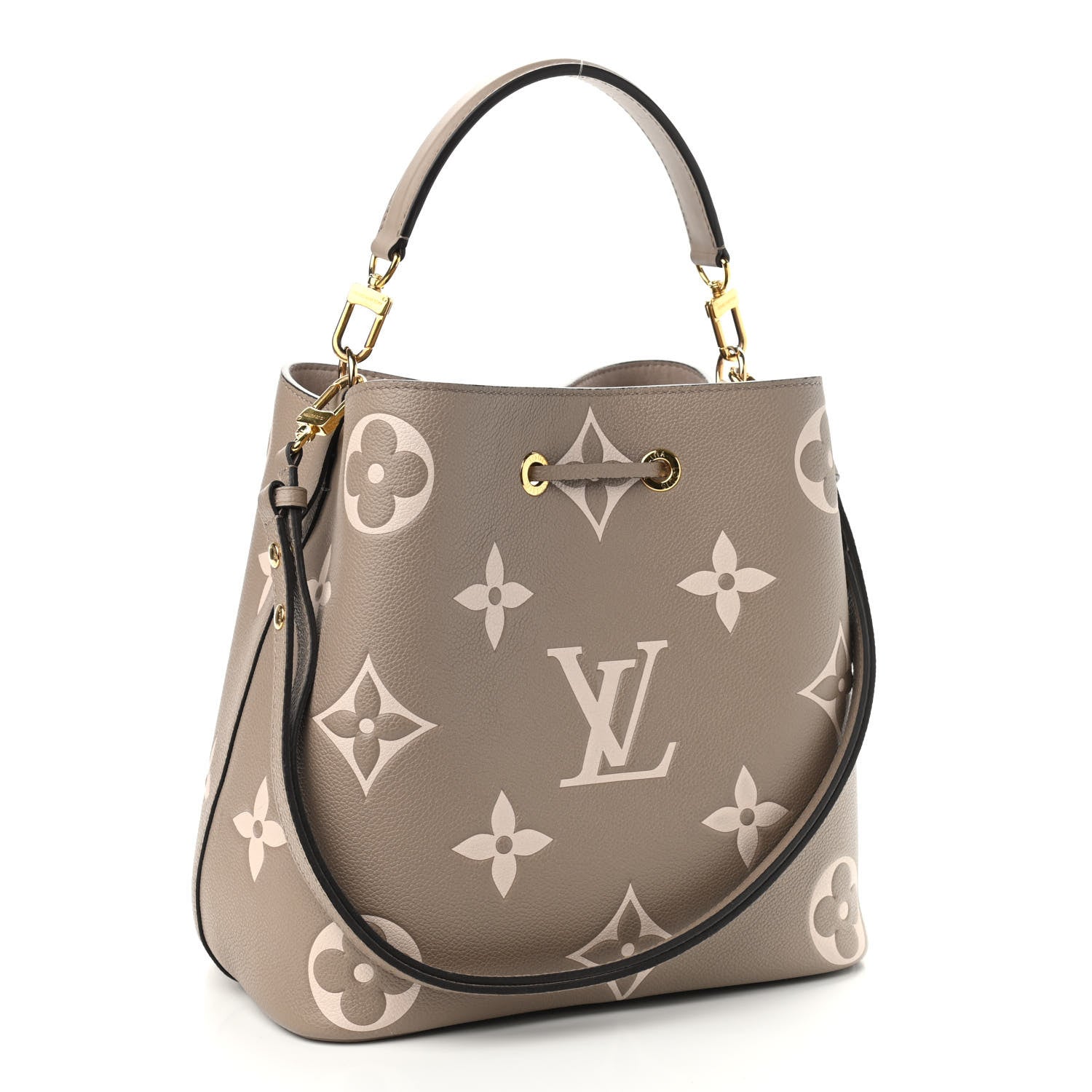 Louis Vuitton Empreinte Monogram Giant Neonoe MM Tourterelle Creme 4 of 10