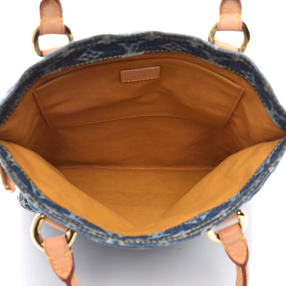 Louis Vuitton Monogram Denim Sac Plat Blue 5 of 10