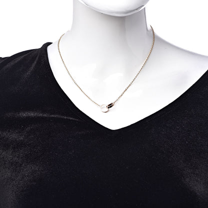 Cartier 18K Pink Gold Interlocking LOVE Necklace 2 of 7