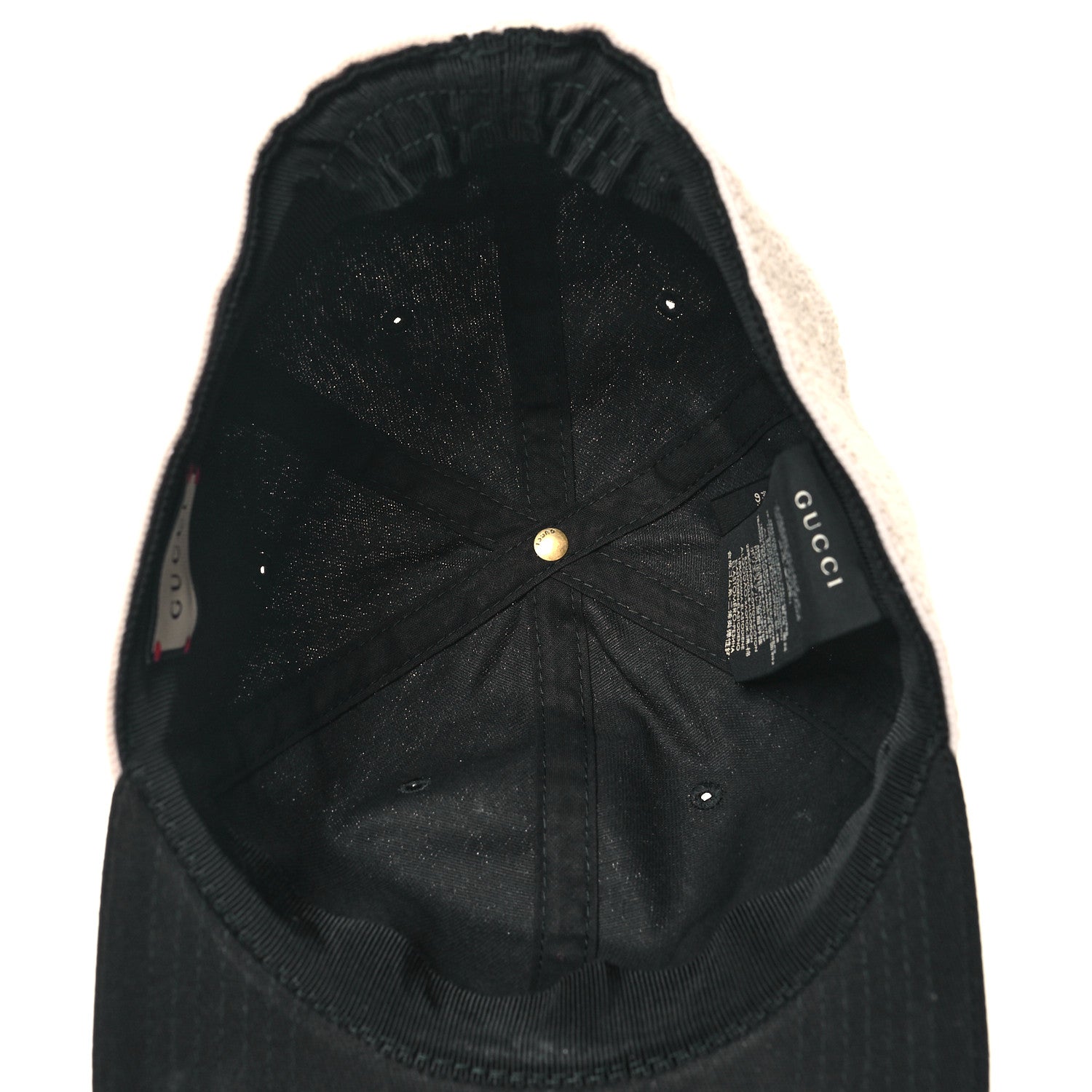 Gucci Gabardine Gucci Headband Baseball Hat M Black 6 of 8