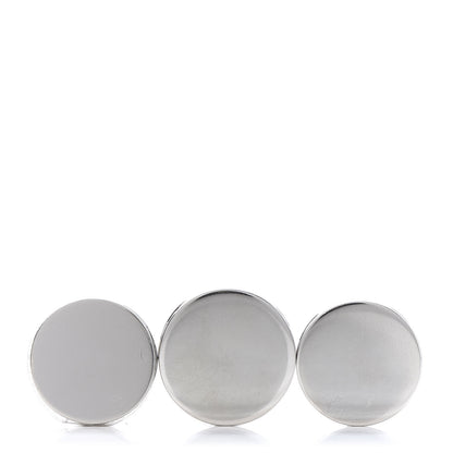 Hermes Palladium Clou De Selle Scarf Ring Set 3 of 4