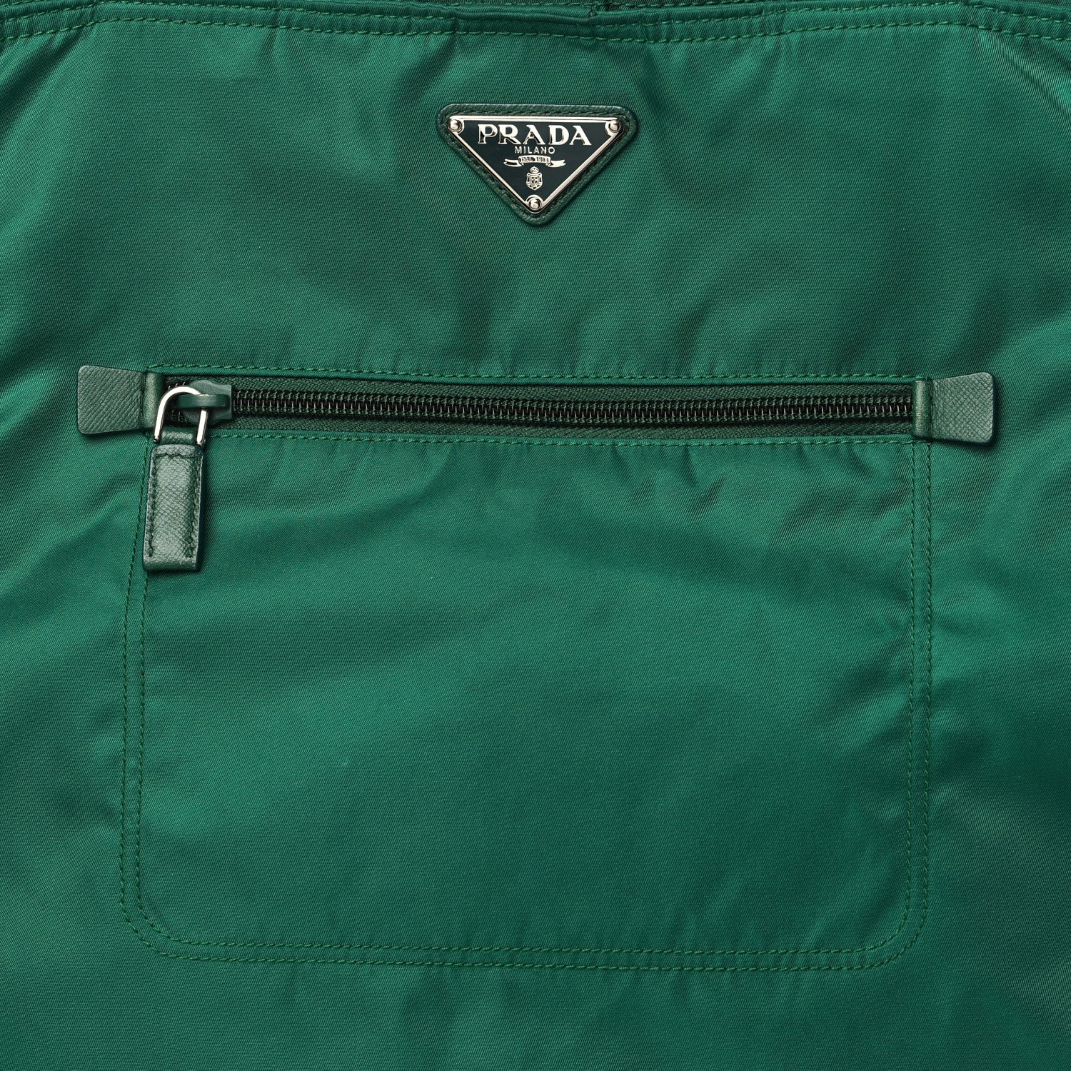 Prada Tessuto Nylon Shopping Tote Oleandro 7 of 10