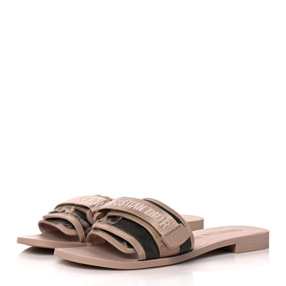 Christian Dior Nylon Camouflage Dio(r)evolution Slide Sandals 39 Nude 3 of 9