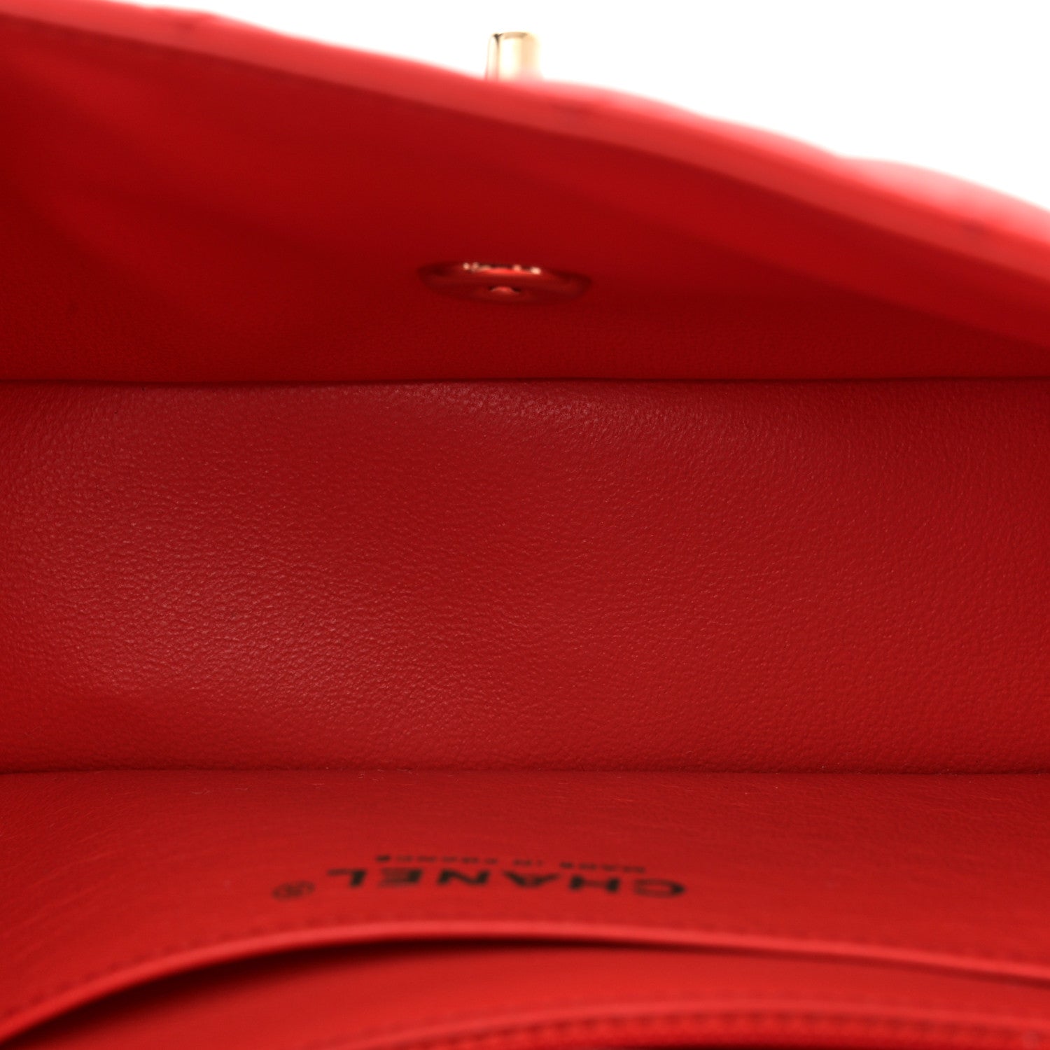Chanel Lambskin Quilted Mini Rectangular Flap Red 5 of 12