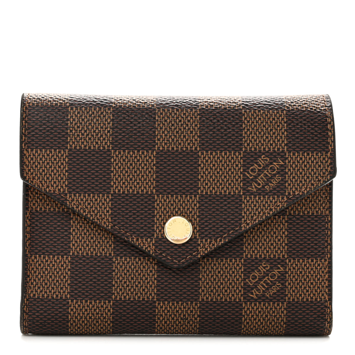 Damier Ebene Victorine Wallet Red