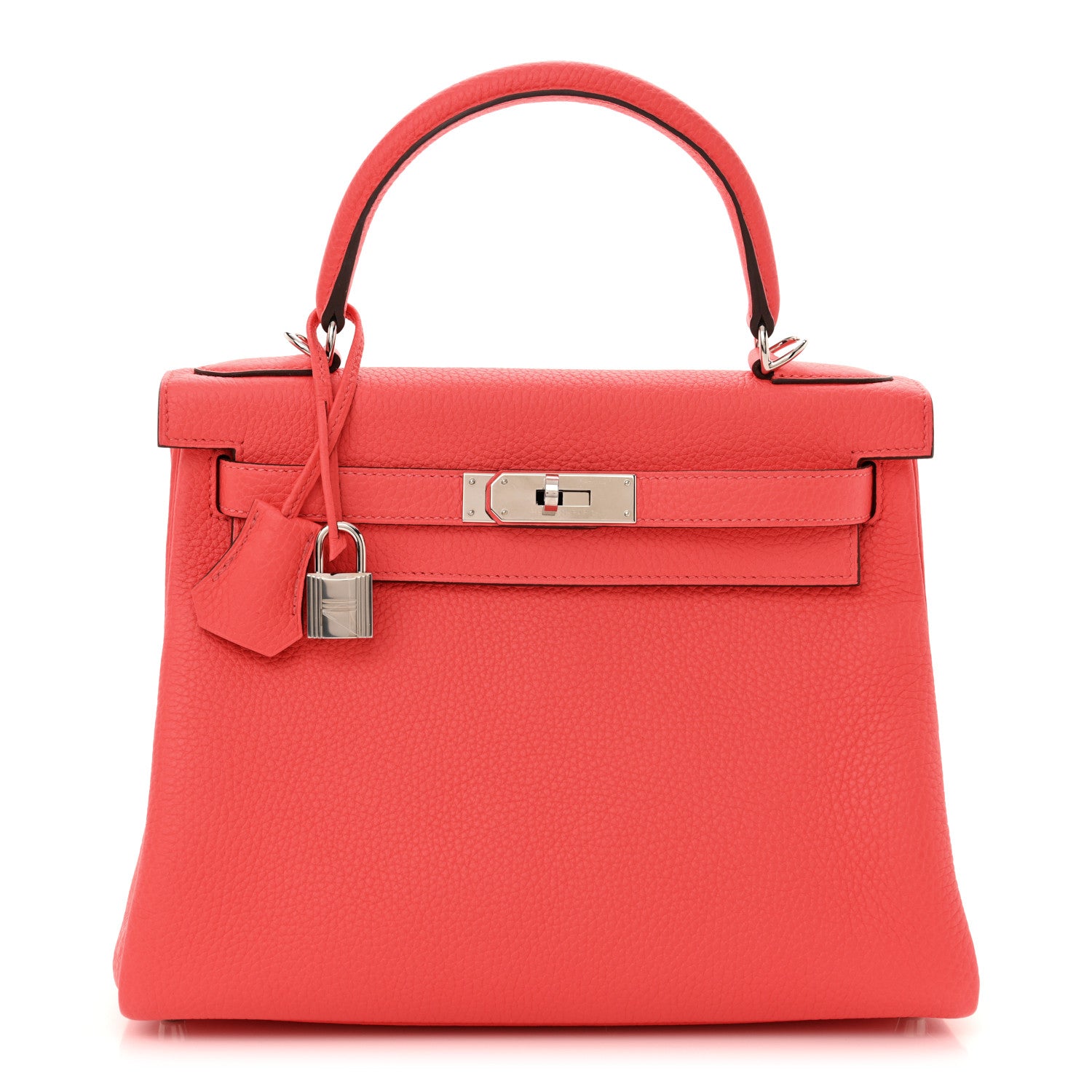 Hermes Taurillon Clemence Kelly Retourne 28 Rose Texas 1 of 11
