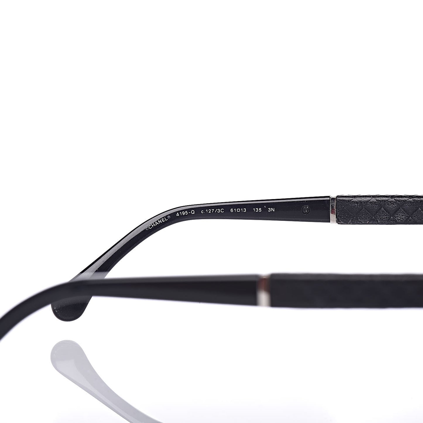Lambskin Quilted CC Aviator Sunglasses 4195-Q Black