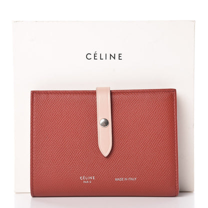 Celine Grained Calfskin Medium Multifunction Strap Wallet Rust 8 of 8