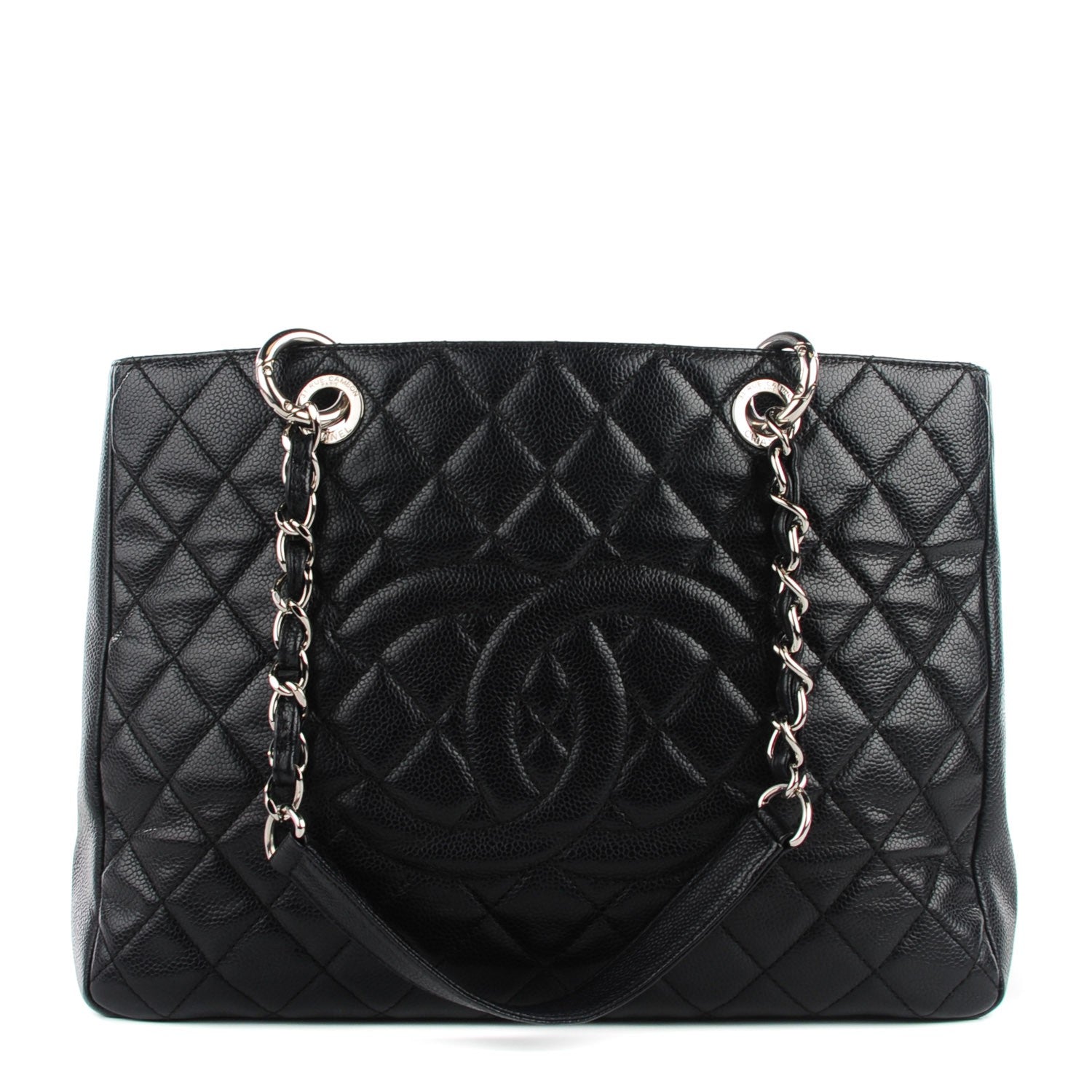 Chanel Caviar Quilted Grand Shopping Tote GST Black 1 of 7