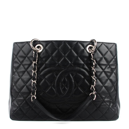 Chanel Caviar Quilted Grand Shopping Tote GST Black 1 of 7