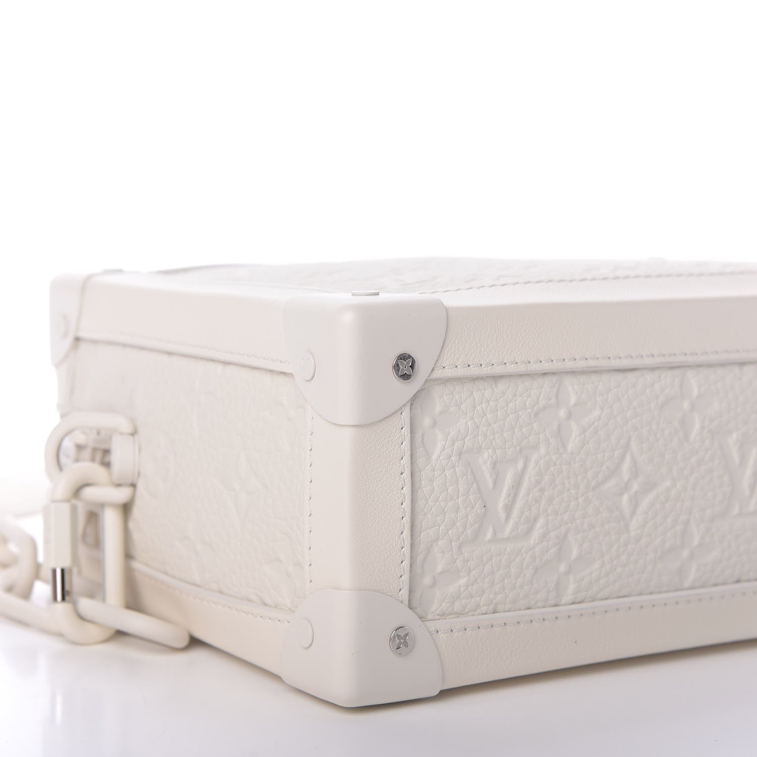 Louis Vuitton Taurillon Monogram Solar Ray Soft Trunk Powder White 6 of 10