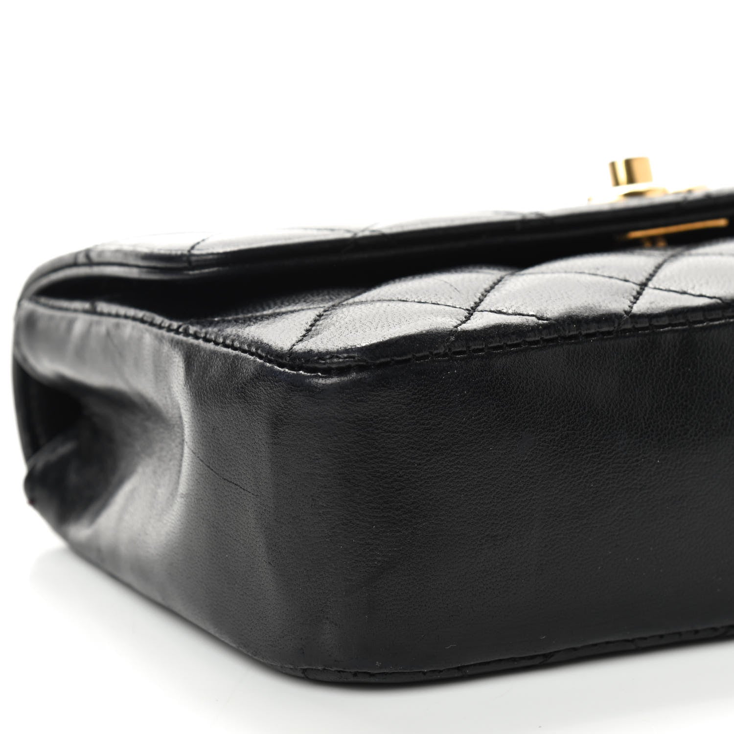 Chanel Lambskin Quilted Mini Rectangular Flap Black 5 of 8