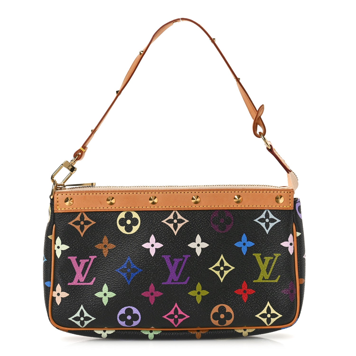 Louis Vuitton Monogram Multicolor Pochette Accessories Black 1 of 10