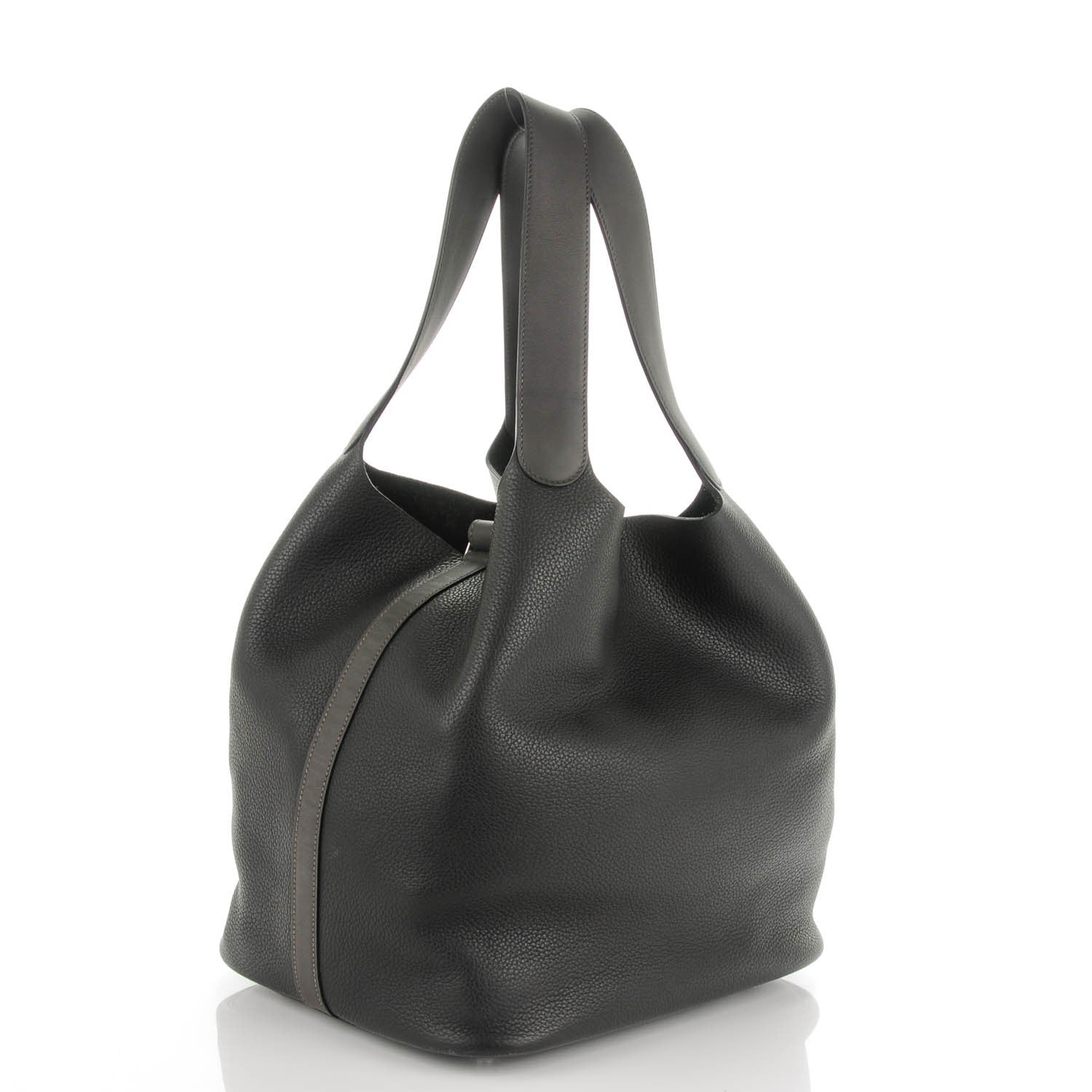 Hermes Taurillon Clemence Swift Biolor Picotin Lock TGM Plomb Graphite 3 of 10