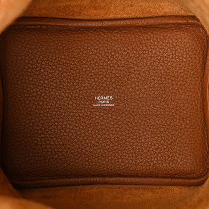 Hermes Taurillon Clemence Picotin Lock 18 PM Gold 5 of 11