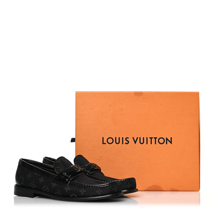 Louis Vuitton Monogram Eclipse Jacquard Mens Major Loafers 9.5 10 of 10