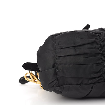 Prada Tessuto Nylon Gaufre Shopping Satchel Black 7 of 9