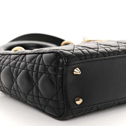 Christian Dior CHRISTIAN DIOR Lambskin Cannage Small My ABCDior Lady Dior Black 8 of 9