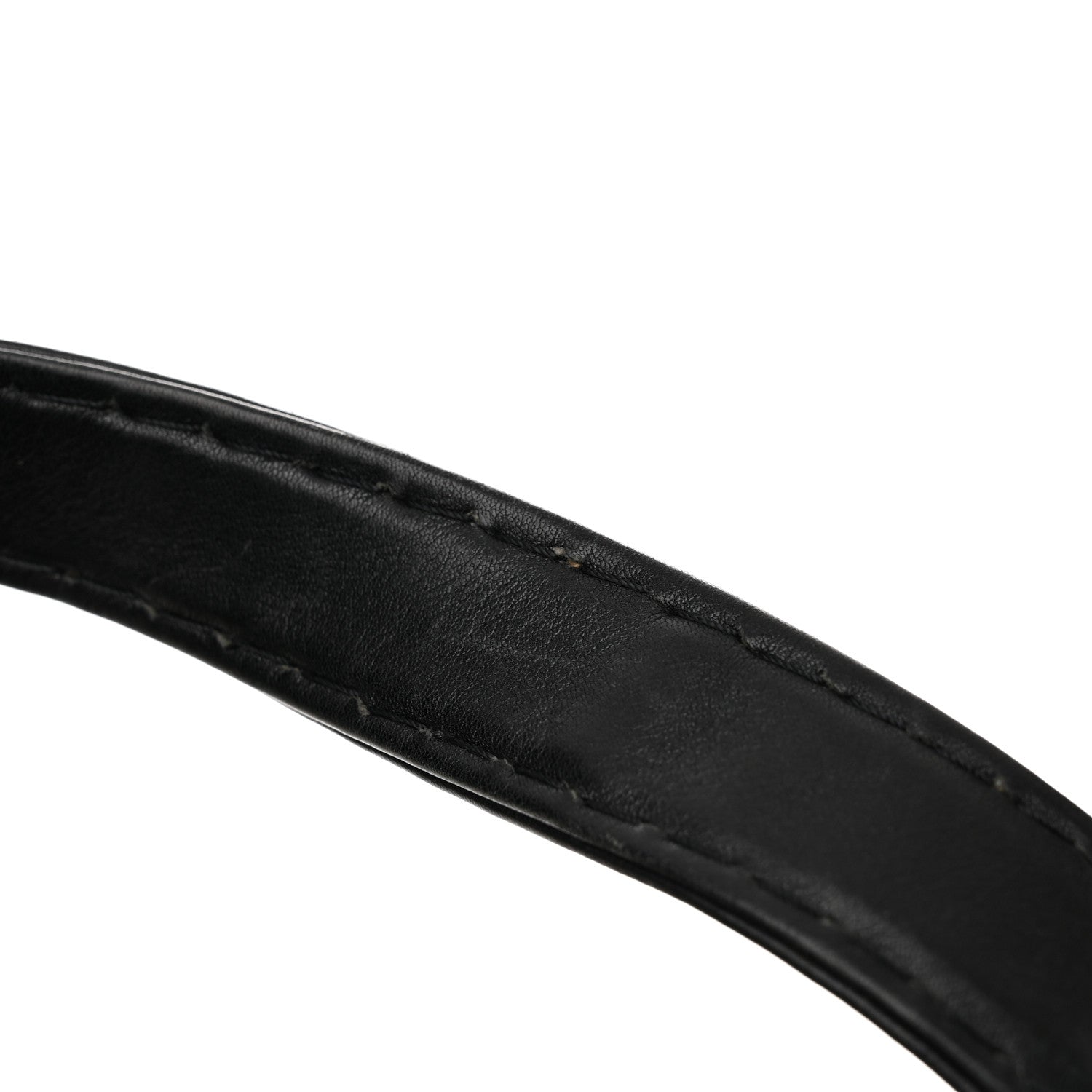 Chanel Calfskin Contrast Stitch Surpique Bowler Black 13 of 13